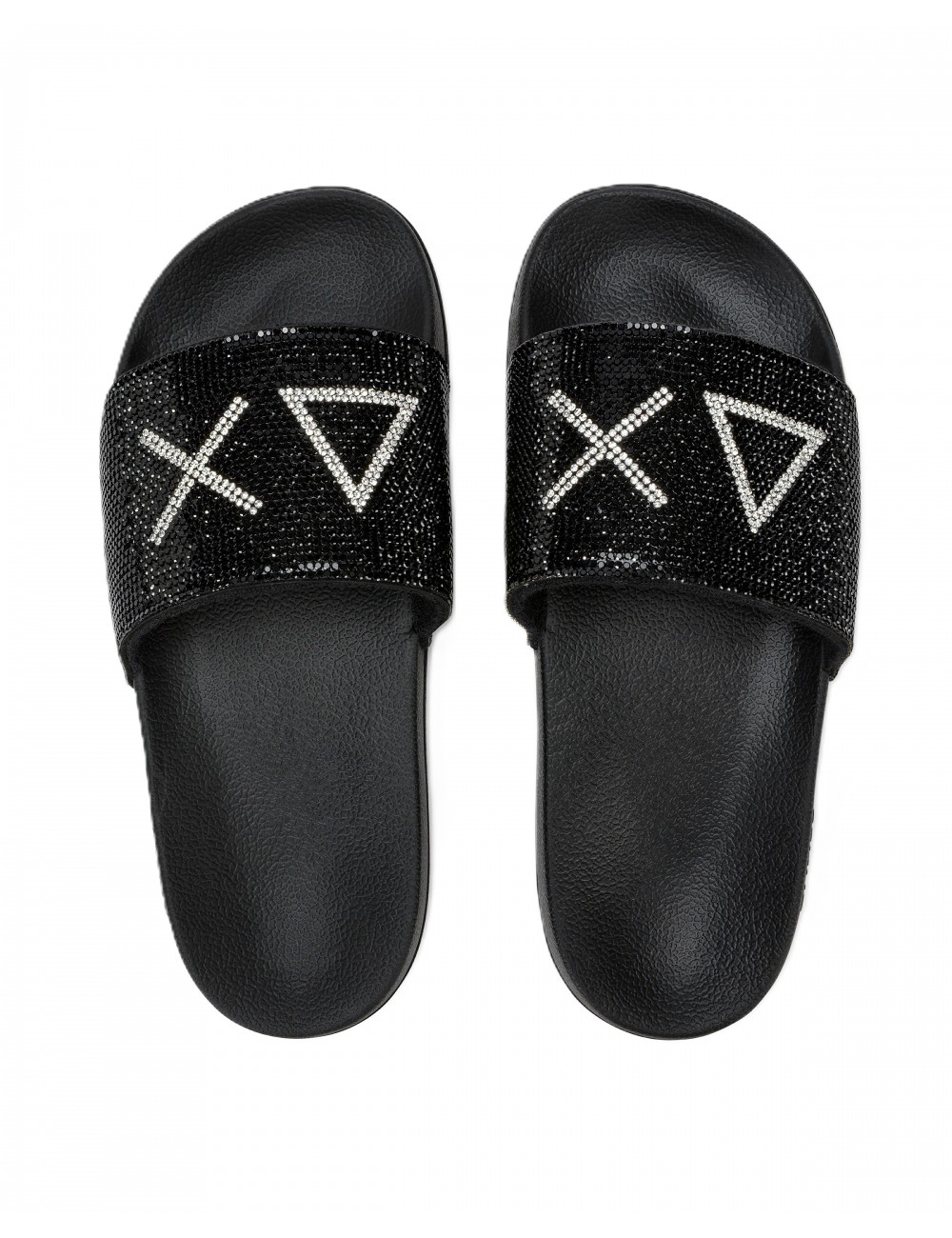 ciabatte sun68 DONNA 11 NERE - X36211 vista frontale