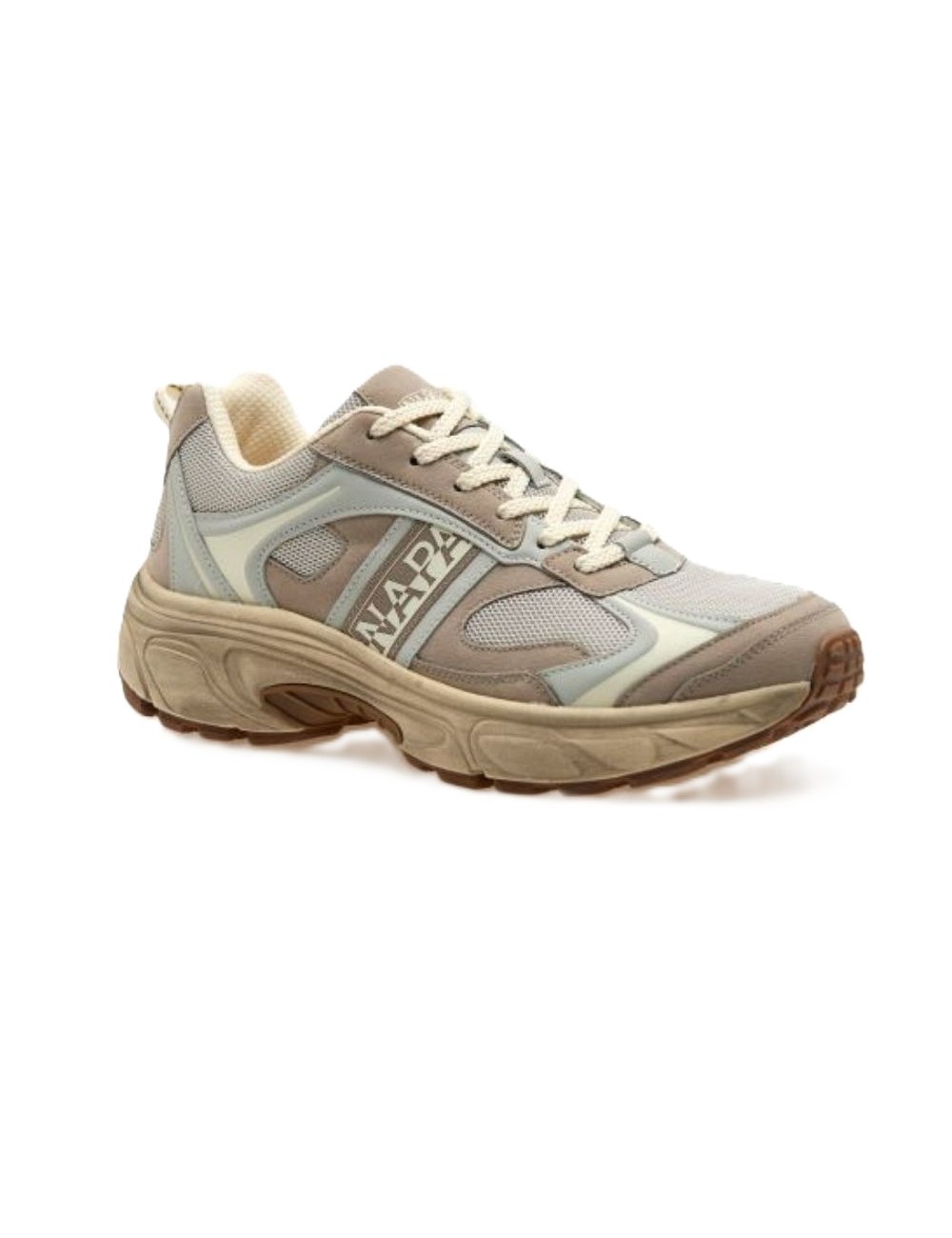 scarpe napapijri UOMO BEIGE NET1 NATURAL KELP - S6DELTA01/MES vista laterale 2