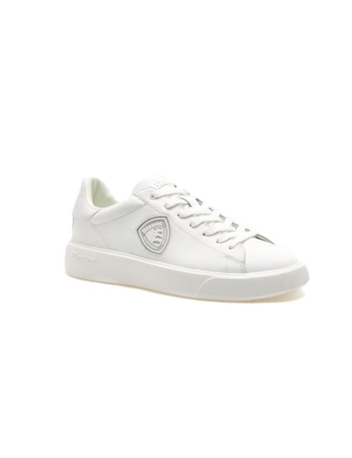 scarpe blauer UOMO WHITE - S6BUCK07/LEA vista laterale 2