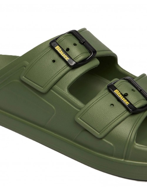 ciabatte blauer UOMO MILITARY GREEN - S6HOLLEY02/EVA vista dettaglio