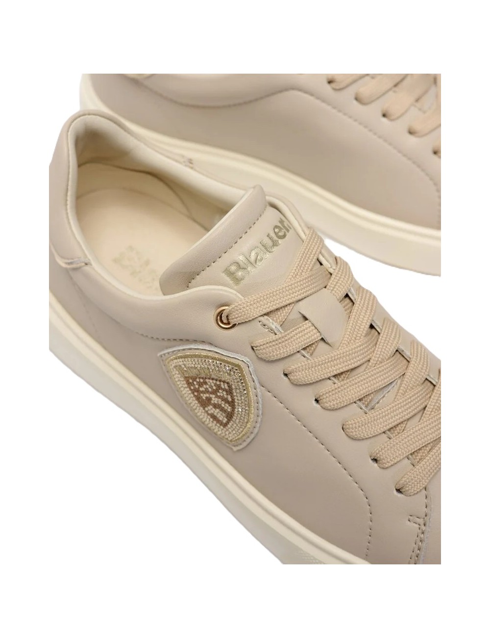 scarpe blauer DONNA TORTORA TAUPE - S6VENUS01/LEA vista linguetta