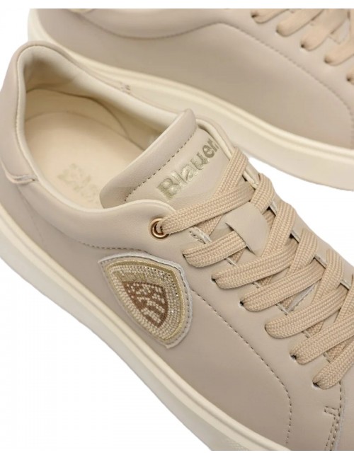 scarpe blauer DONNA TORTORA TAUPE - S6VENUS01/LEA vista linguetta