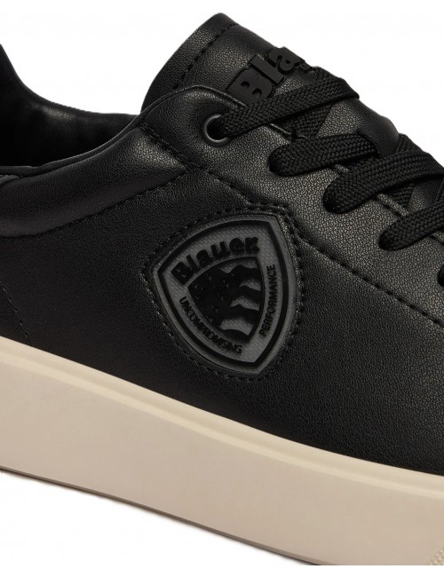 scarpe blauer UOMO BLACK - S6BUCK07/LEA vista dettaglio