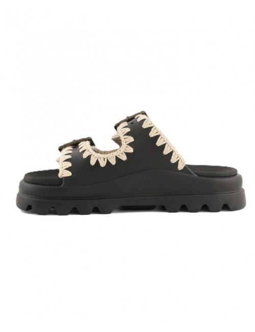 ciabatte mou DONNA NERE BKWH - MU.SW661001N vista laterale 2