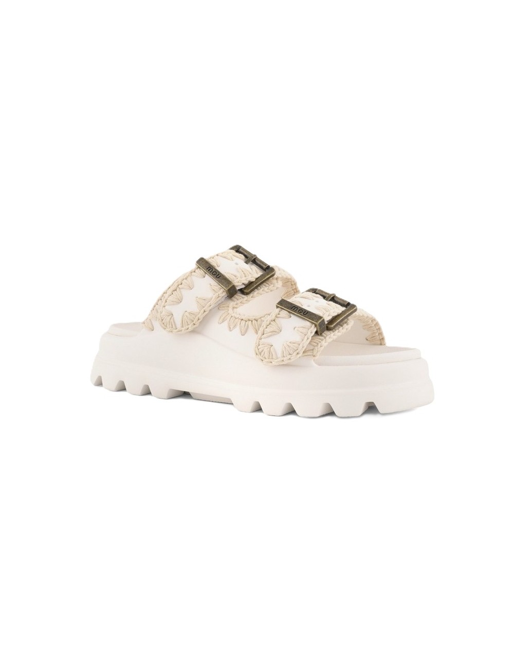 ciabatte mou DONNA BIANCHE WHI - MU.SW661001N vista laterale