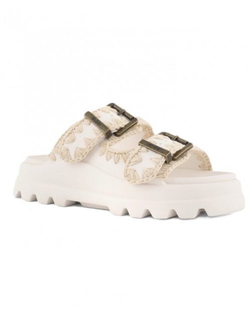 ciabatte mou DONNA BIANCHE WHI - MU.SW661001N vista frontale