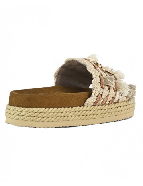 sandali mou DONNA BEIGE BEI - MU.SW451008K vista posteriore