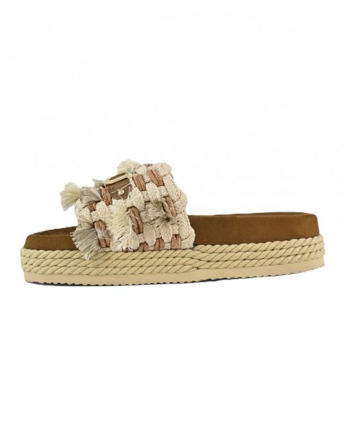 sandali mou DONNA BEIGE BEI - MU.SW451008K vista laterale 2