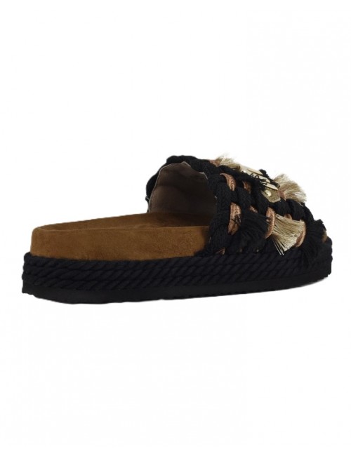 sandali mou DONNA NERI BLA - MU.SW451008K vista posteriore