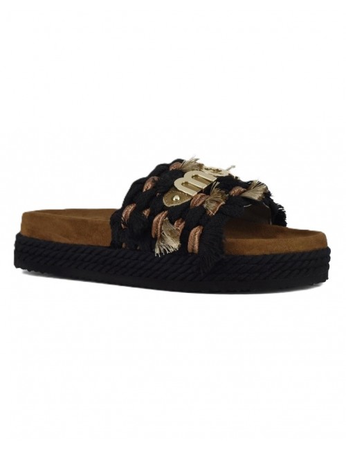 sandali mou DONNA NERI BLA - MU.SW451008K vista frontale