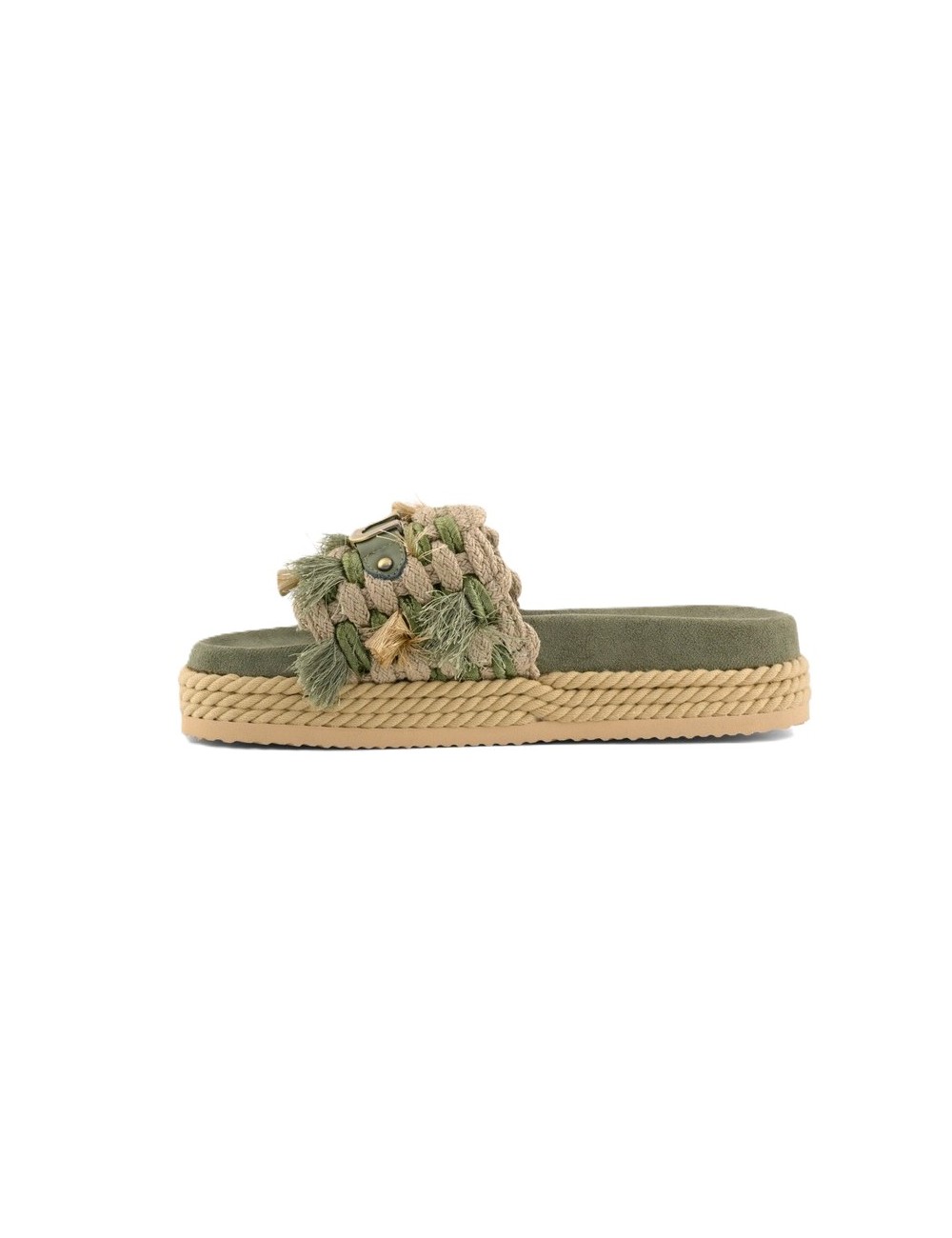 sandali mou DONNA VERDE OLI - MU.SW451008K vista laterale 2