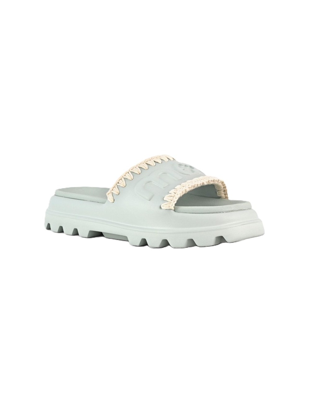 ciabatte mou DONNA VERDE MENTA TEA - MU.SW661000N vista laterale