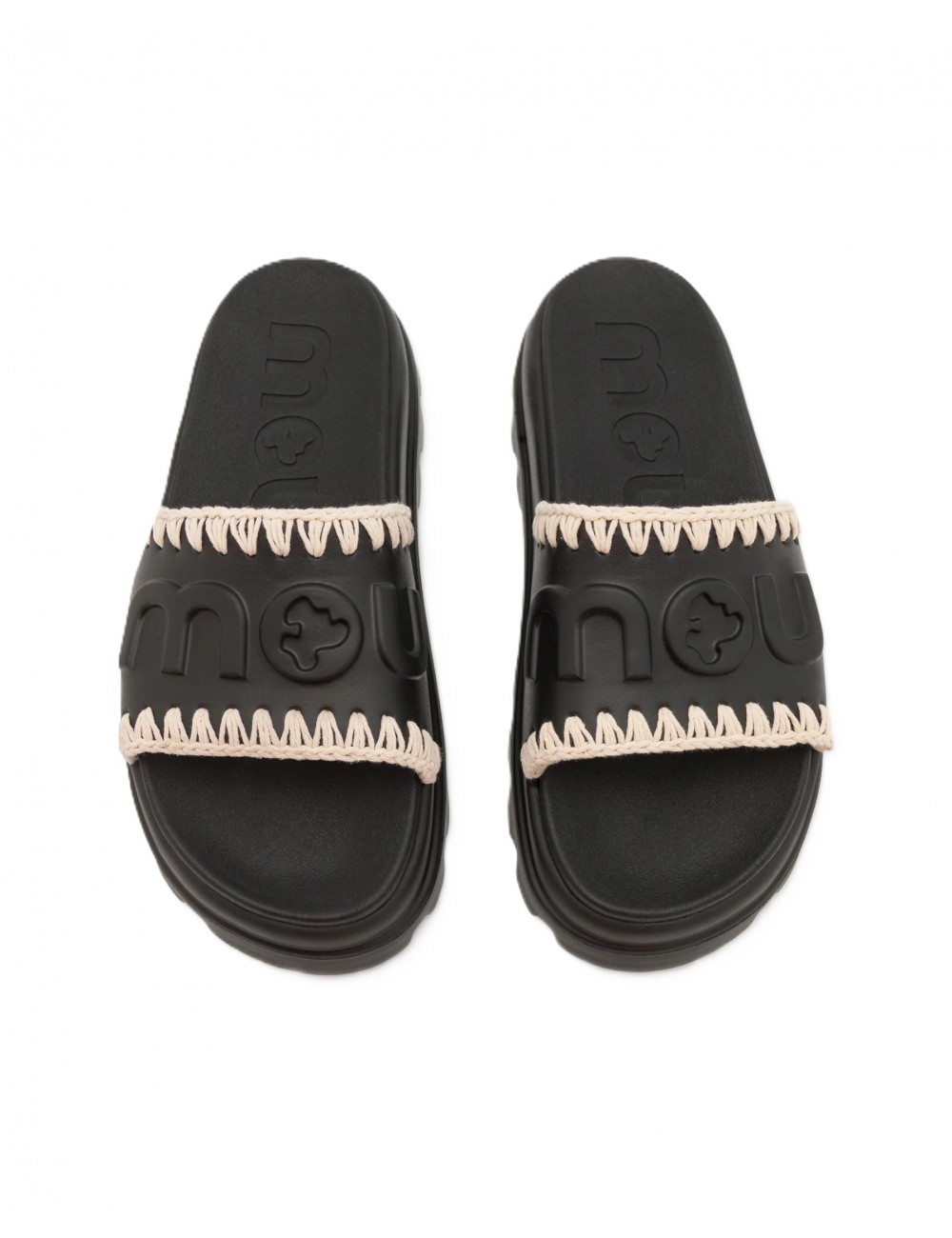 ciabatte mou DONNA NERE BKWH - MU.SW661000N vista superiore