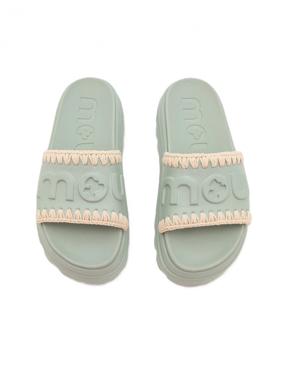 ciabatte mou DONNA VERDE MENTA TEA - MU.SW661000N vista superiore