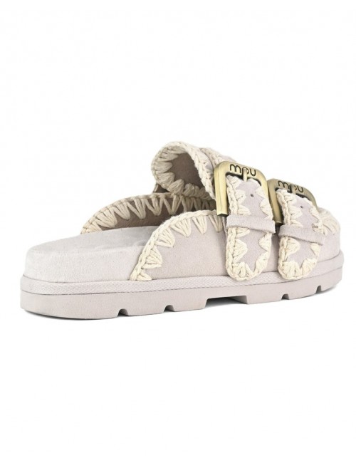 sabot mou DONNA GRIGIO CHIARO CHLK - MU.SW631003A vista posteriore