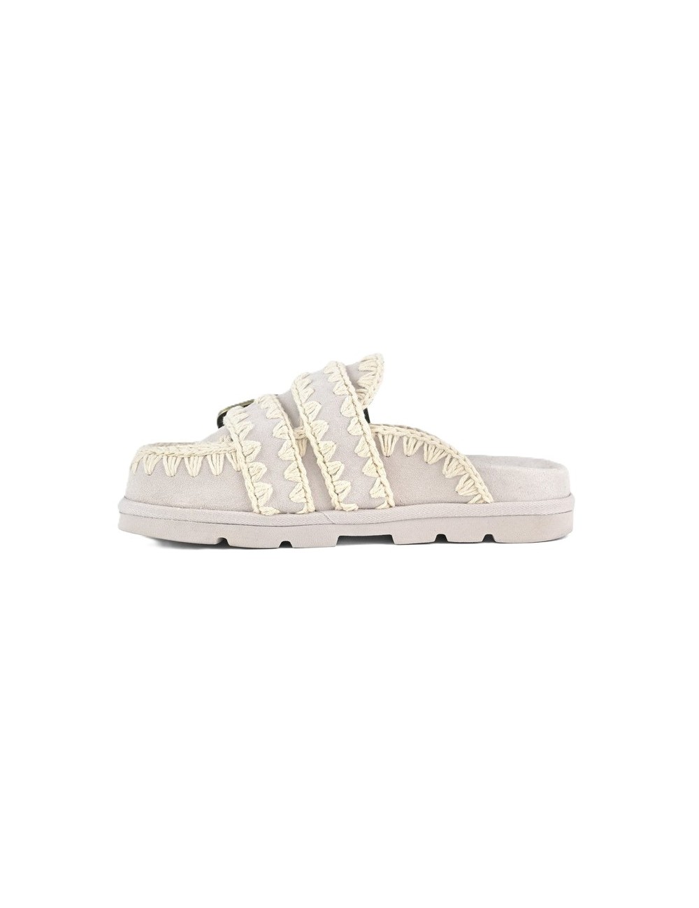 sabot mou DONNA GRIGIO CHIARO CHLK - MU.SW631003A vista laterale 2