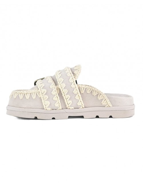 sabot mou DONNA GRIGIO CHIARO CHLK - MU.SW631003A vista laterale 2