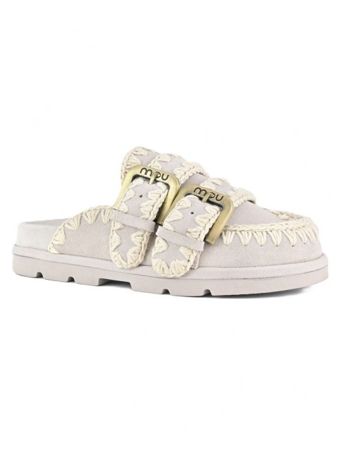 sabot mou DONNA GRIGIO CHIARO CHLK - MU.SW631003A vista frontale