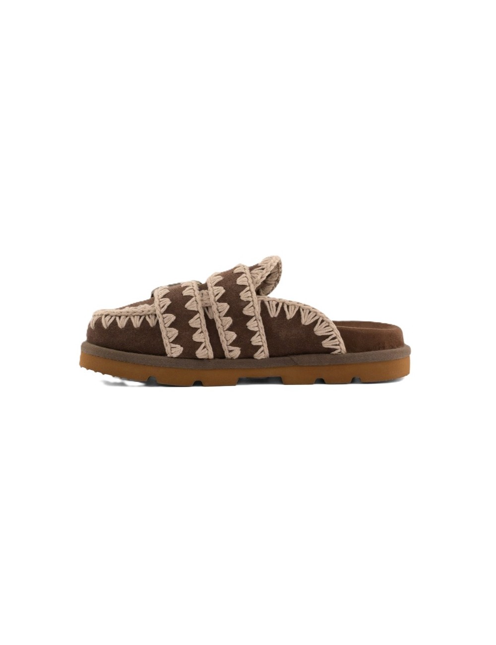 SABOT MOU DONNA MARRONI DPBRO - MU.SW631003A vista laterale 2