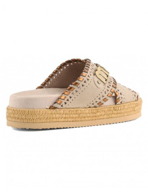 sandali mou DONNA GRIGIO CHIARO CHLK - MU.SW451013A vista posteriore