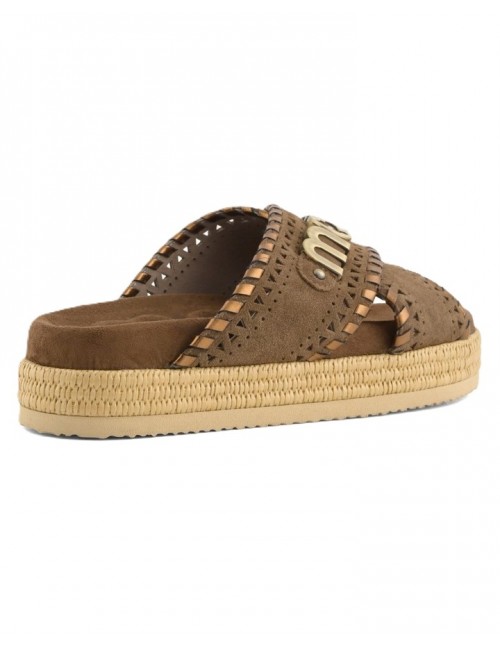 sandali mou DONNA MARRONI NUTBR - MU.SW451013A vista posteriore