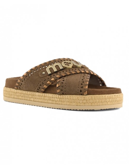 sandali mou DONNA MARRONI NUTBR - MU.SW451013A vista frontale