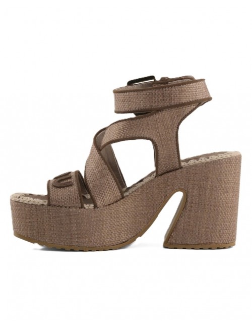 sandali mou DONNA MARRONI RDPBRO - MU.SW721000K vista laterale 2