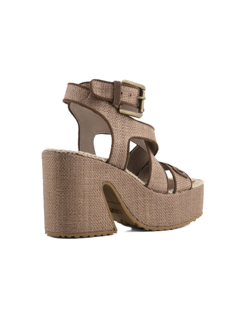 sandali mou DONNA MARRONI RDPBRO - MU.SW721000K vista posteriore