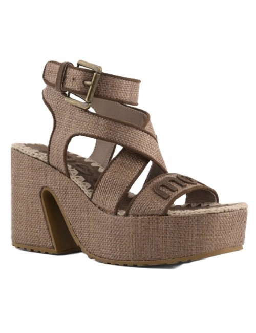 sandali mou DONNA MARRONI RDPBRO - MU.SW721000K vista frontale