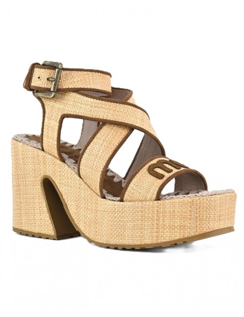 sandali mou DONNA BEIGE RNAT - MU.SW721000K vista frontale