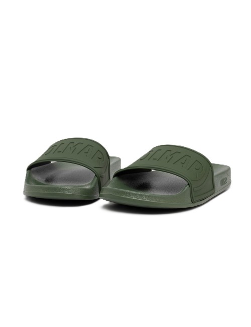 ciabatte colmar UOMO MILITARY GREEN - SLIPPER LOGO 172 vista frontale