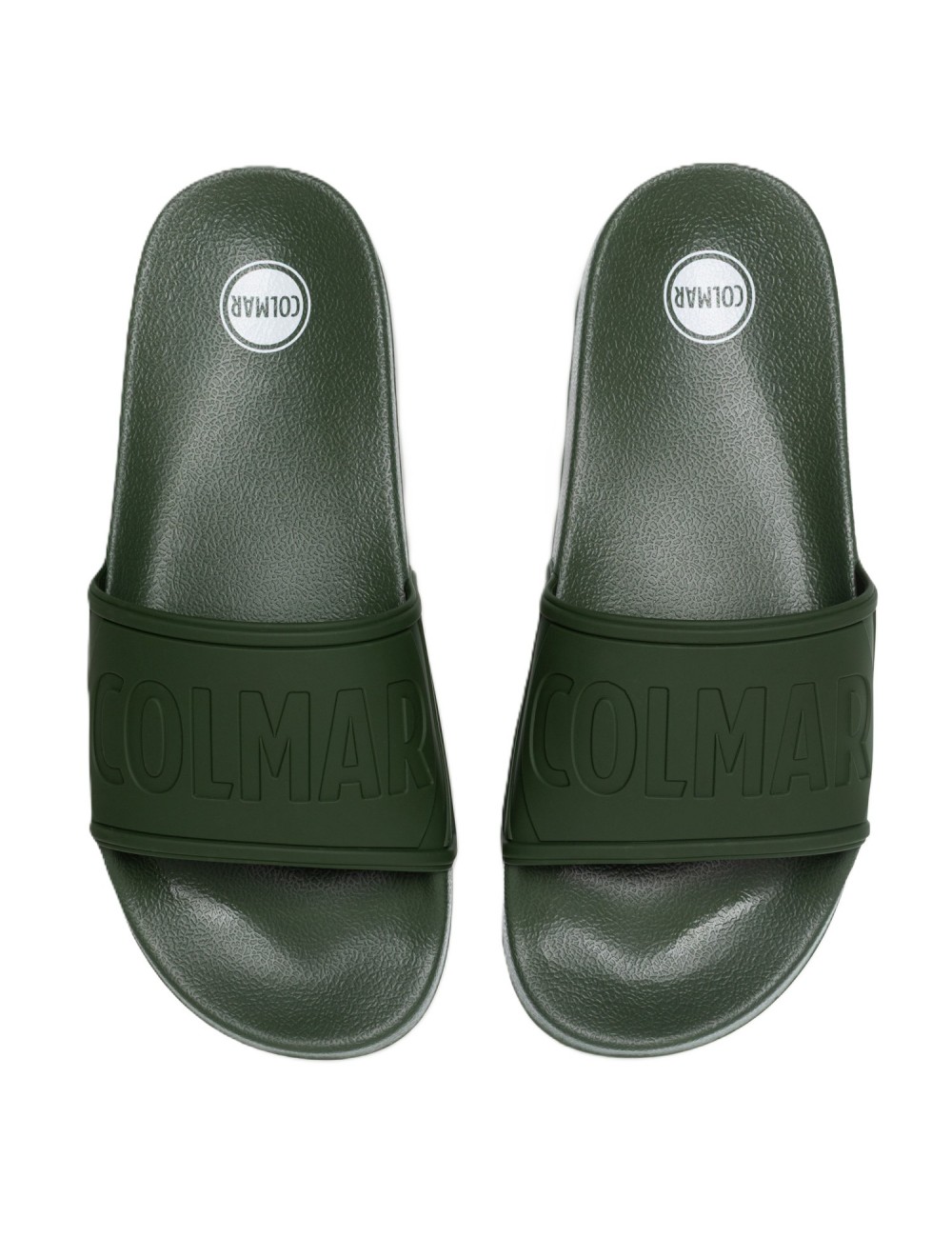 ciabatte colmar UOMO MILITARY GREEN - SLIPPER LOGO 172 vista superiore