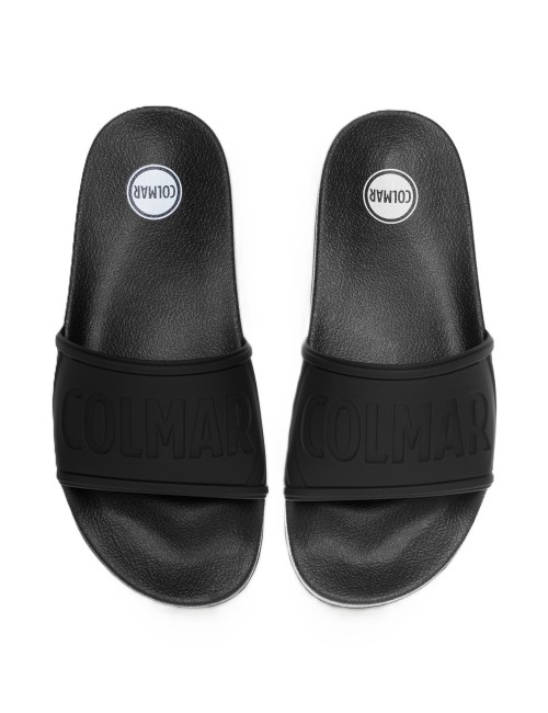 ciabatte colmar UOMO BLACK - SLIPPER LOGO 170 vista superiore