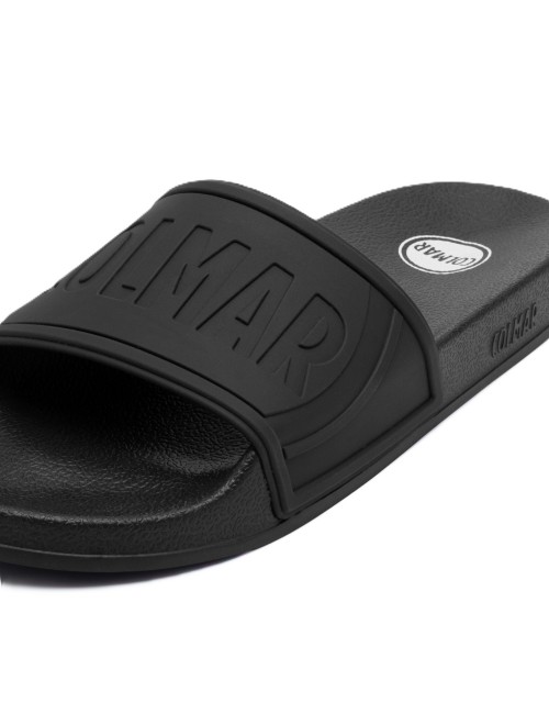 ciabatte colmar UOMO BLACK - SLIPPER LOGO 170 vista dettaglio