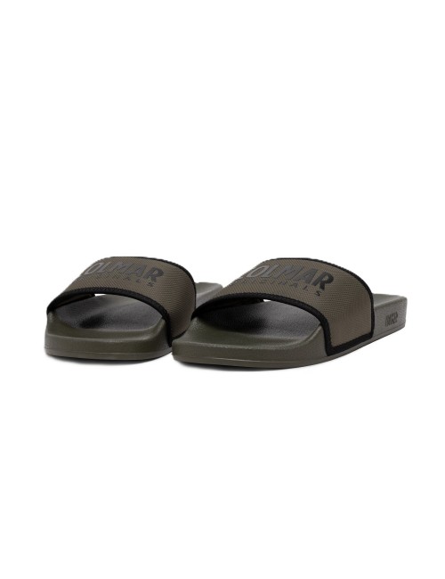 ciabatte colmar UOMO MILITARY GREEN-BLACK - SLIPPER SPLINT 173 vista frontale