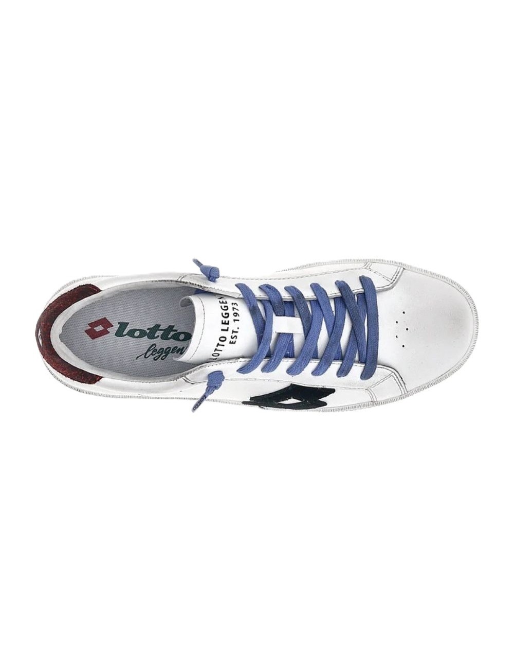 scarpe lotto UOMO WHITE/ALL BLACK/TIBETAN RED - AUTOGRAPH LEGEND 1 223617 EDV vista superiore
