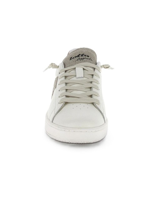 scarpe lotto UOMO WHITE/RAINY DAY/BOMBAY ORANGE - AUTOGRAPH STRIPES 221106 CD5 vista frontale 2