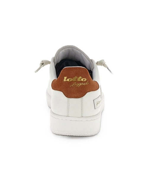 scarpe lotto UOMO WHITE/RAINY DAY/BOMBAY ORANGE - AUTOGRAPH STRIPES 221106 CD5 vista posteriore
