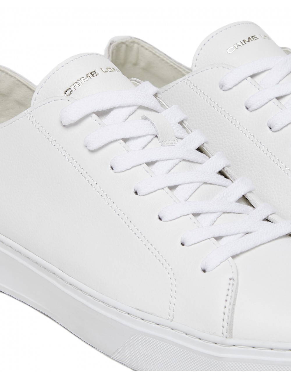 scarpe crime london UOMO BIANCHE - RAW CUT - 17650PP6.10 vista dettaglio frontale 2