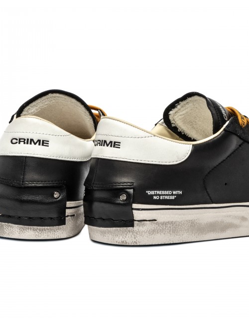scarpe crime london UOMO NERE - DISTRESSED 2.0 - 11074AA8.20 vista dettaglio posteriore