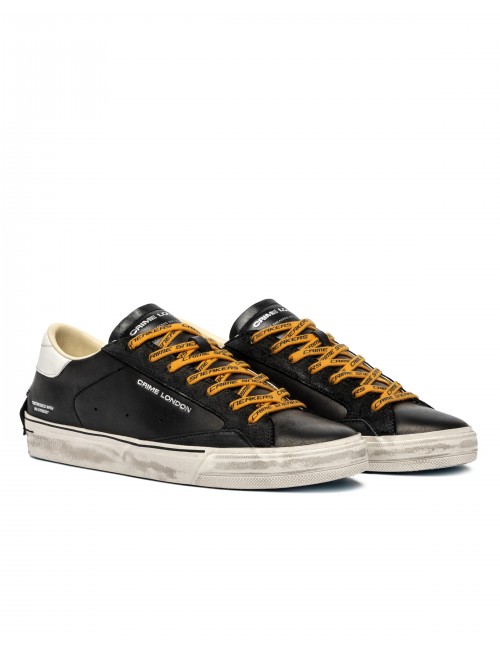 scarpe crime london UOMO NERE - DISTRESSED 2.0 - 11074AA8.20 vista frontale