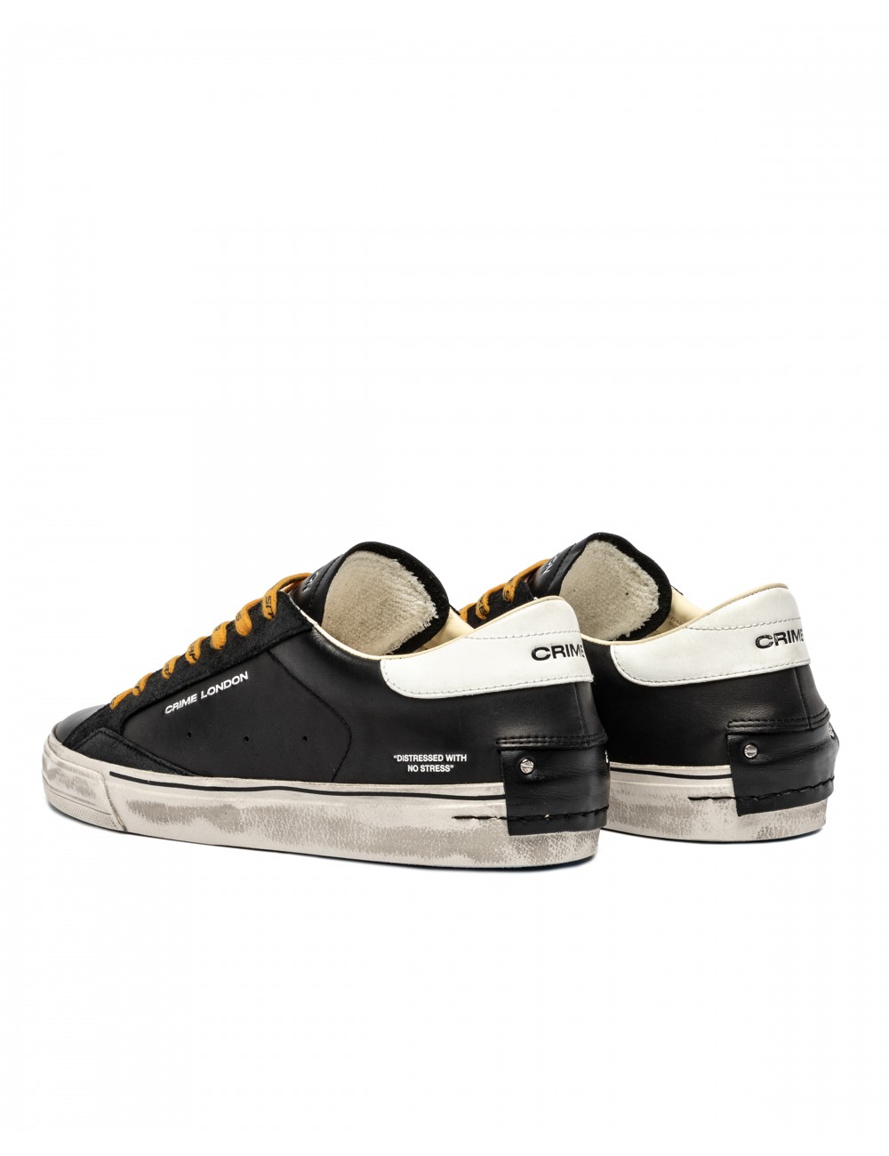 scarpe crime london UOMO NERE - DISTRESSED 2.0 - 11074AA8.20 vista posteriore