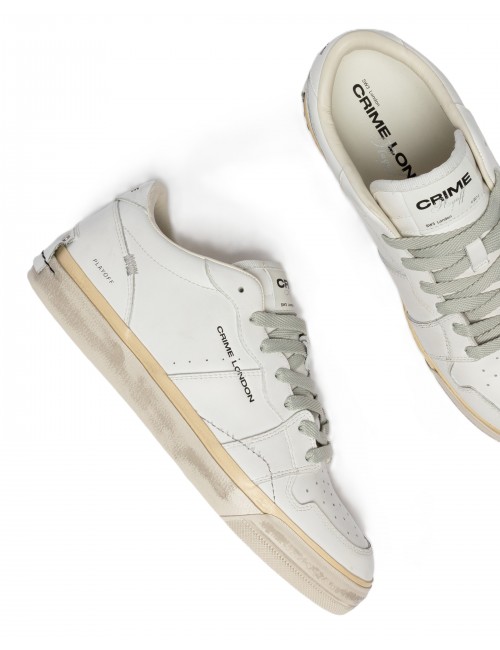 scarpe crime london UOMO BIANCHE - PLAYOFF - 19500PP8.10 vista superiore