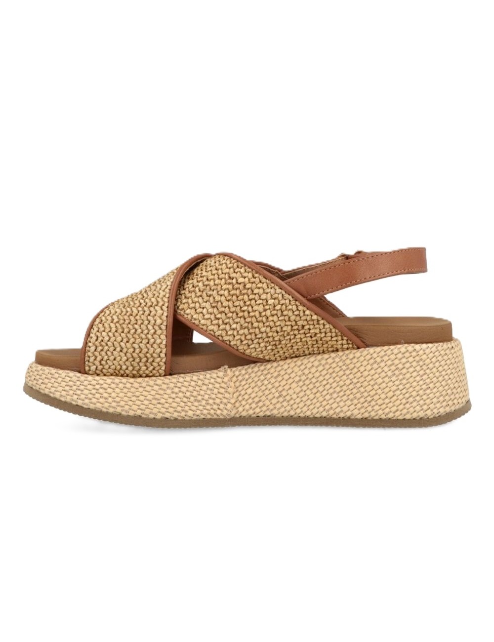 sandali jeep DONNA BEIGE 026 NATURAL - KARINA CROSS - JL61590A vista laterale 2