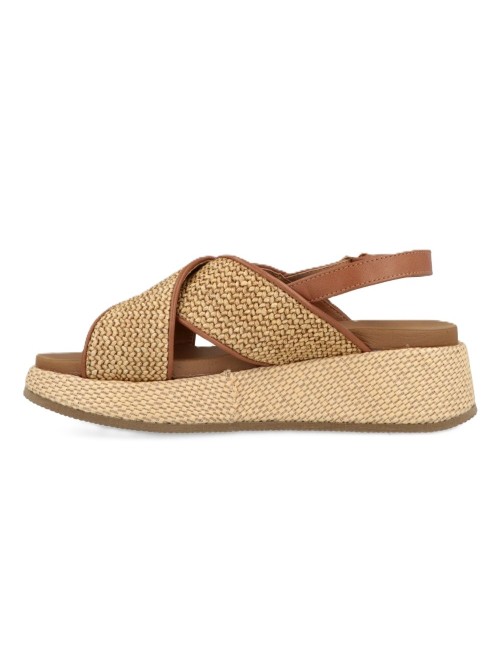 sandali jeep DONNA BEIGE 026 NATURAL - KARINA CROSS - JL61590A vista laterale 2