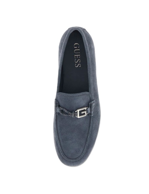 mocassini guess UOMO BLUE - FMJHEASUE14 vista superiore