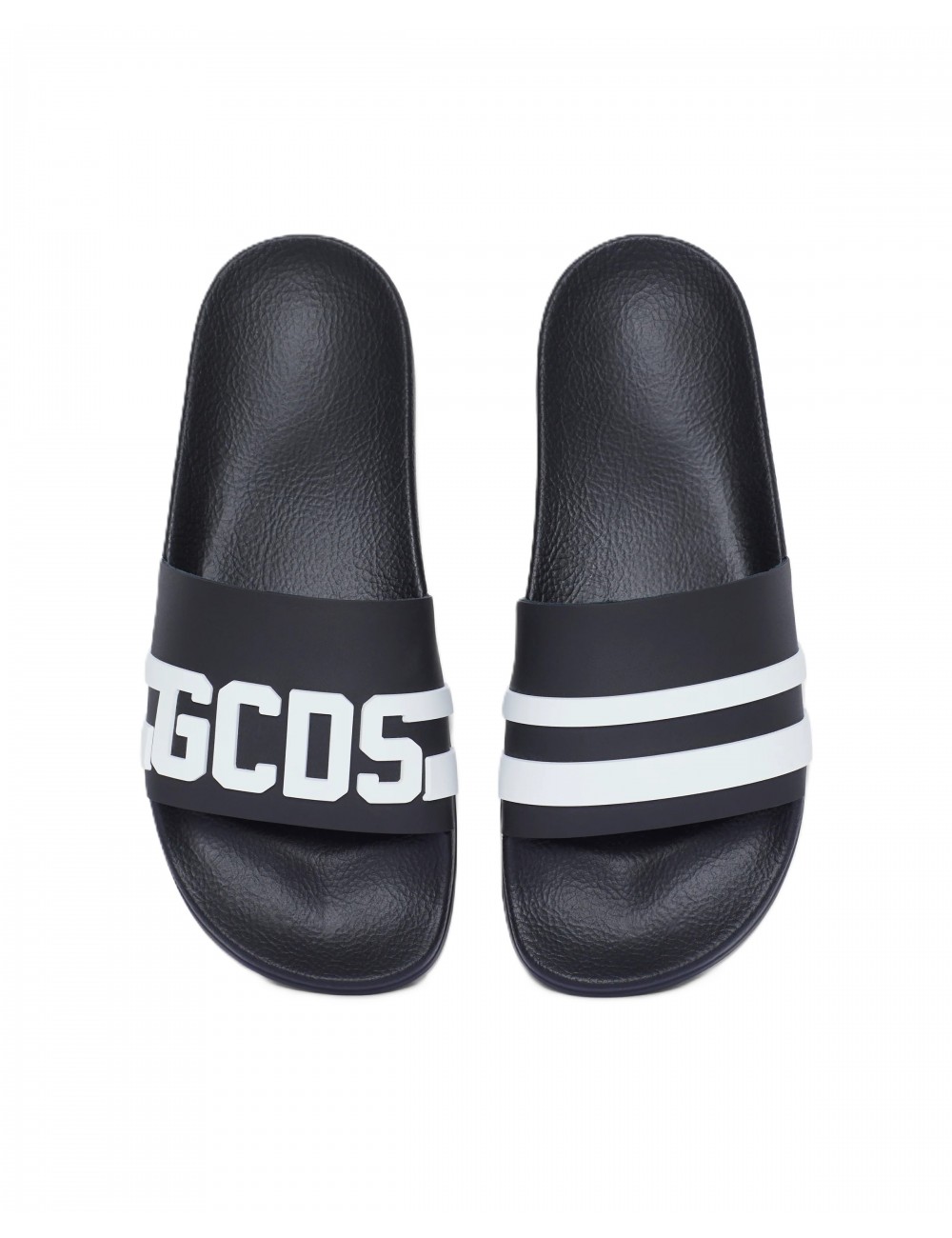 ciabatte gcds UOMO BLACK-WHITE - GCU1139 076 vista superiore