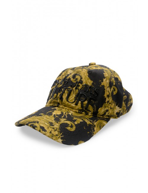 cappello versace UNISEX NERO E ORO G89 - 80YAZK10 vista laterale