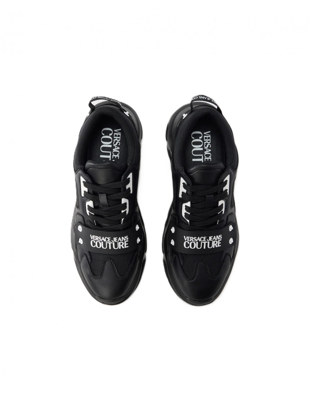 scarpe versace UOMO NERE 899 - 80YA3SC4 vista superiore