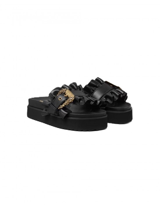 ciabatte versace DONNA NERE 899 - 80VA3SM5 vista laterale